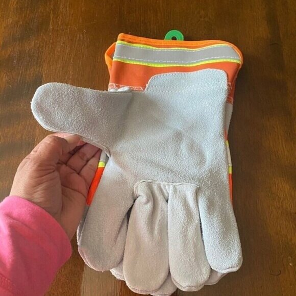 Wells Lamont Men's Hi-Visibility Construction Leather Palm Safety Work Gloves XL - Picture 16 of 16